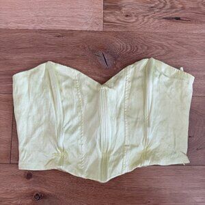 ZARA Yellow Bandeau Top